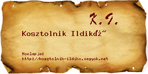 Kosztolnik Ildikó névjegykártya